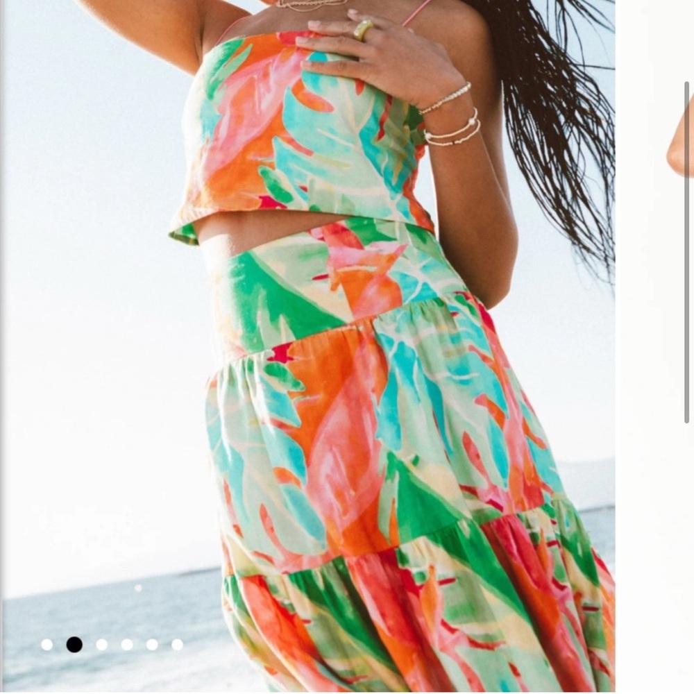 Colorful Tropical Two-Piece Set Large - Picture 3 of 5